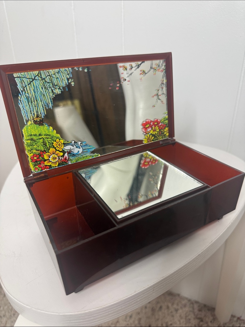 Vintage music jewelry box